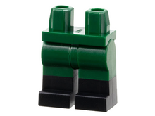 Plaatje in Gallery viewer laden, LEGO® onderdeel Benen met Motief Donkergroen 970c00pb0411