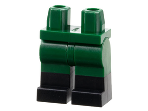 LEGO® onderdeel Benen met Motief Donkergroen 970c00pb0411