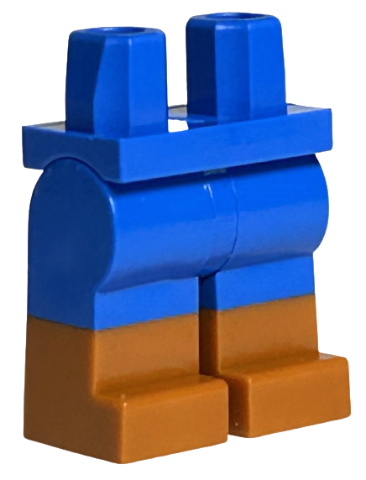 LEGO® los onderdeel Benen met Motief Blauw 970c00pb0970