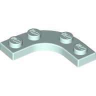 LEGO® los onderdeel Plaat Rond in kleur Licht Aqua 68568