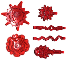 Plaatje in Gallery viewer laden, LEGO® los onderdeel Energy Effect Doorzichtig Rood 3473