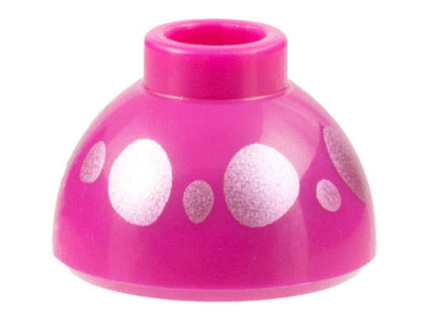 LEGO® los onderdeel Steen Rond met Motief Magenta 20952pb05