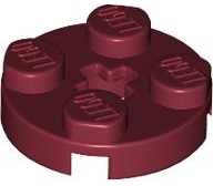 LEGO® los onderdeel Plaat Rond in kleur Donkerrood 4032