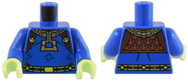 LEGO® los onderdeel Lijf met Motief Blauw 973pb5263c01