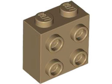 Plaatje in Gallery viewer laden, LEGO® los onderdeel Steen Aangepast Donker Geelbruin 22885