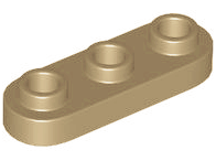 Plaatje in Gallery viewer laden, LEGO® los onderdeel Plaat Rond Donker Geelbruin 77850