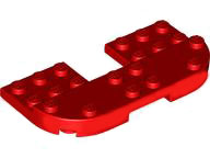 LEGO® los onderdeel Plaat Rond in kleur Rood 73832