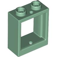 Plaatje in Gallery viewer laden, LEGO® los onderdeel Raamkozijn in kleur Zandgroen 60592