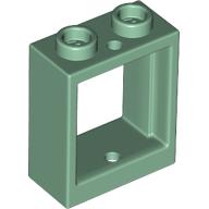 Plaatje in Gallery viewer laden, LEGO® los onderdeel Raamkozijn in kleur Zandgroen 60592