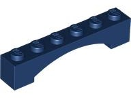 LEGO® los onderdeel Steen Boog in kleur Donkerblauw 92950