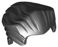 LEGO® los onderdeel Haar in kleur Zwart 64798