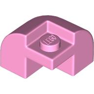LEGO® los onderdeel Dakpan Gebogen in kleur Fel Roze 67810