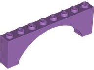Plaatje in Gallery viewer laden, LEGO® los onderdeel Steen Boog Medium Lavendel 16577