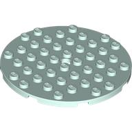 Plaatje in Gallery viewer laden, LEGO® los onderdeel Plaat Rond in kleur Licht Aqua 74611