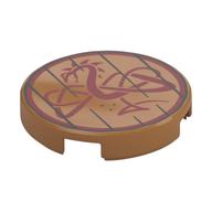 Plaatje in Gallery viewer laden, LEGO® onderdeel Tegel Rond met Motief Medium Noga 14769pb640