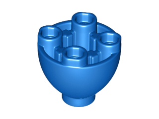 LEGO® los onderdeel Steen Rond in kleur Blauw 24947