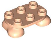 Plaatje in Gallery viewer laden, LEGO® los onderdeel Benen Aangepast Lichte Noga 66859