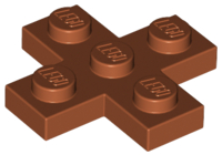 LEGO® los onderdeel Plaat Aangepast Donker Oranje 15397