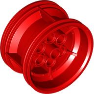 LEGO® los onderdeel Wiel in kleur Rood 56908