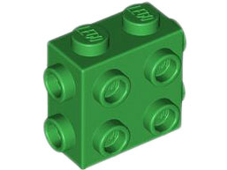 LEGO® los onderdeel Steen Aangepast in kleur Groen 67329