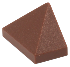 LEGO® los onderdeel Dakpan Algemeen Roodachtig Bruin 15571