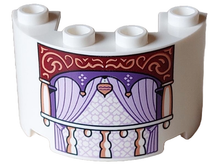 Plaatje in Gallery viewer laden, LEGO® los onderdeel Cilinder met Motief Wit 24593pb17