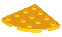 Plaatje in Gallery viewer laden, LEGO® los onderdeel Plaat Rond Helder Licht Oranje 30565