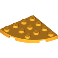 LEGO® los onderdeel Plaat Rond Helder Licht Oranje 30565