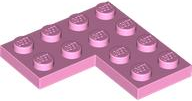 LEGO® los onderdeel Plaat Algemeen in kleur Fel Roze 2639
