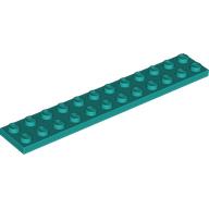LEGO® los onderdeel Plaat Algemeen Donker Turkoois 2445