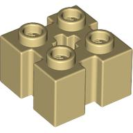 Plaatje in Gallery viewer laden, LEGO® los onderdeel Steen Aangepast in kleur Geelbruin 90258