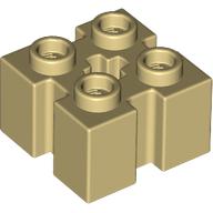 Plaatje in Gallery viewer laden, LEGO® los onderdeel Steen Aangepast in kleur Geelbruin 90258