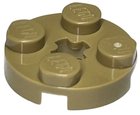 LEGO® los onderdeel Plaat Rond Donker Geelbruin 4032