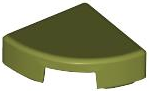 LEGO® los onderdeel Tegel Rond in kleur Olijfgroen 25269