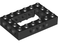 Plaatje in Gallery viewer laden, LEGO® los onderdeel Technische Steen in kleur Zwart 32531