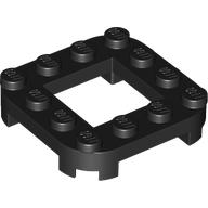 LEGO® los onderdeel Plaat Aangepast in kleur Zwart 79387