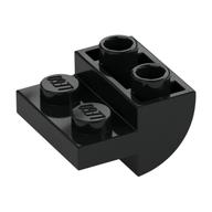 Plaatje in Gallery viewer laden, LEGO® los onderdeel Dakpan Gebogen Omgekeerd Zwart 1750