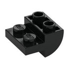LEGO® los onderdeel Dakpan Gebogen Omgekeerd Zwart 1750