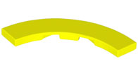 LEGO® los onderdeel Tegel Rond in kleur Neon geel 27507