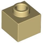LEGO® los onderdeel Steen Aangepast in kleur Geelbruin 86996