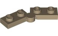 Plaatje in Gallery viewer laden, LEGO® los onderdeel Scharnier Donker Geelbruin 2429c01