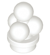 LEGO® los onderdeel Eten & Drinken in kleur Wit 6254