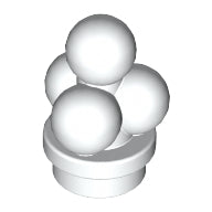 LEGO® los onderdeel Eten & Drinken in kleur Wit 6254