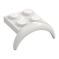 Plaatje in Gallery viewer laden, LEGO® los onderdeel Spatbord in kleur Wit 49097