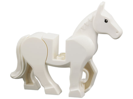 LEGO® los onderdeel Landdier in kleur Wit 10352c01pb09