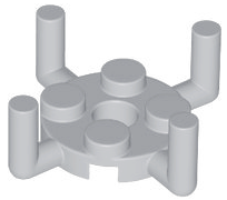 LEGO® los onderdeel Plaat Rond Licht Blauwachtig Grijs 98284