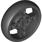 LEGO® los onderdeel Wiel in kleur Zwart 39367pb02