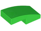 LEGO® los onderdeel Dakpan Gebogen in kleur Fel Groen 11477