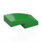 LEGO® los onderdeel Dakpan Gebogen in kleur Fel Groen 11477