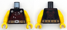 LEGO® los onderdeel Lijf met Motief Zwart 973pb5435c01